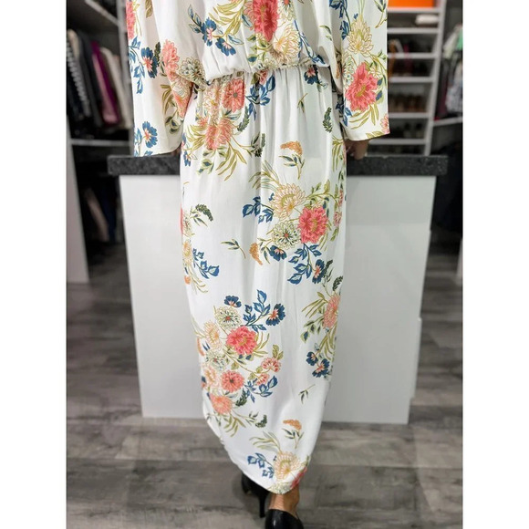NWT Petal & Pup White Floral Bohemian Midi Dress $99 - Picture 9 of 12